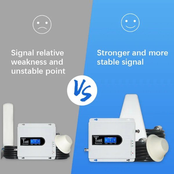 Universal Tri-Band Cellular Antenna GSM 2G 3G 4G Mobile Signal Repeater & Wifi Extender 4G Signal Booster